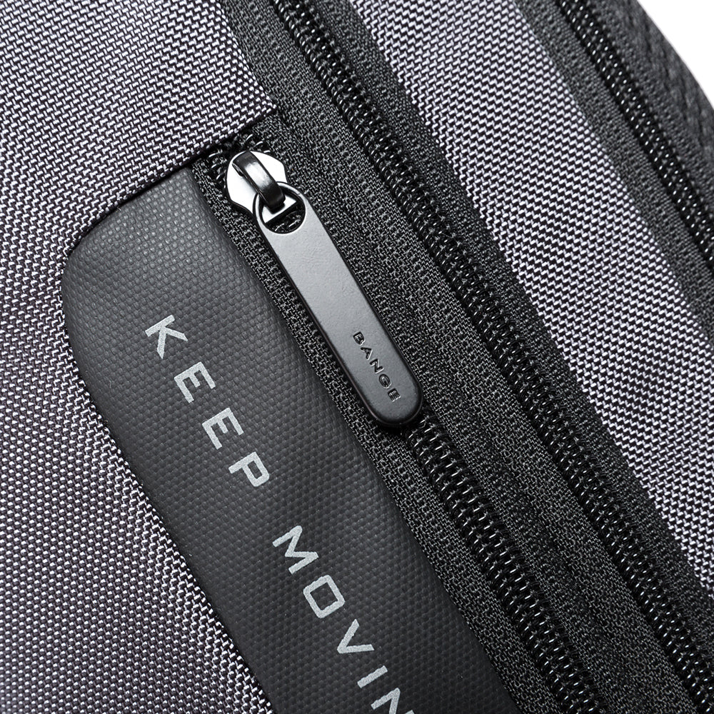 Fashion Waterproof Chest Bag Large Capacity 7082 BANGE New Oxford Black