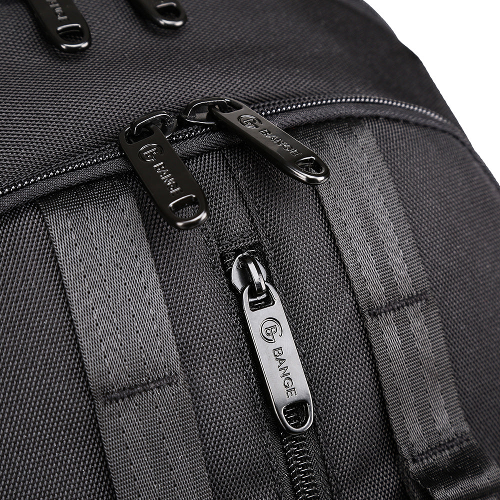 Bange 1901 Oxford Waterproof Unisex Travel Laptop 40L Backpack with USB Charging Black