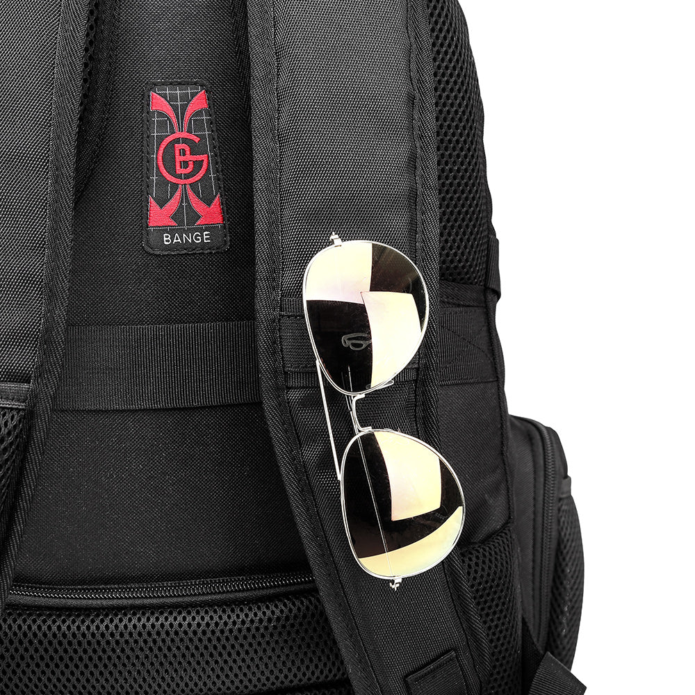 Bange 1901 Oxford Waterproof Unisex Travel Laptop 40L Backpack with USB Charging Black