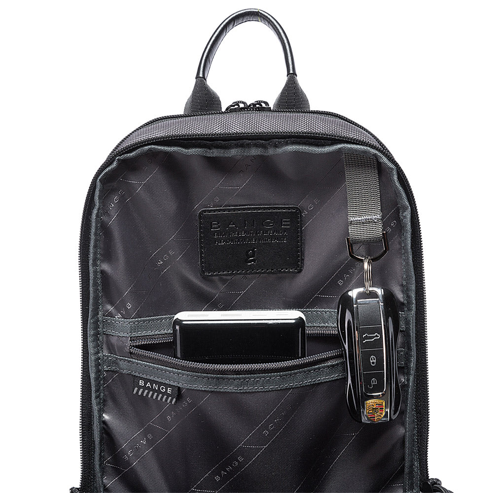 Fashion Waterproof Chest Bag Large Capacity 7082 BANGE New Oxford Black