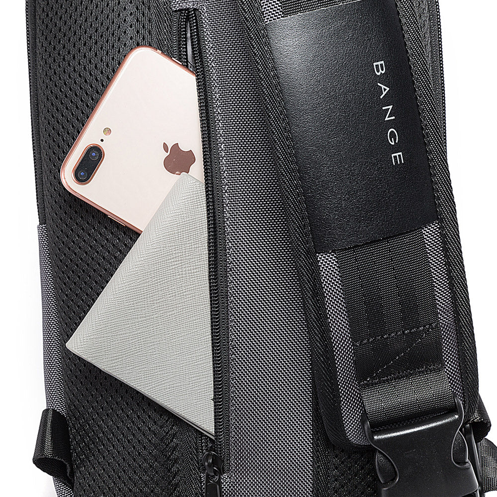 Fashion 7082 Grey Waterproof Chest Bag Large Capacity BANGE New Oxford