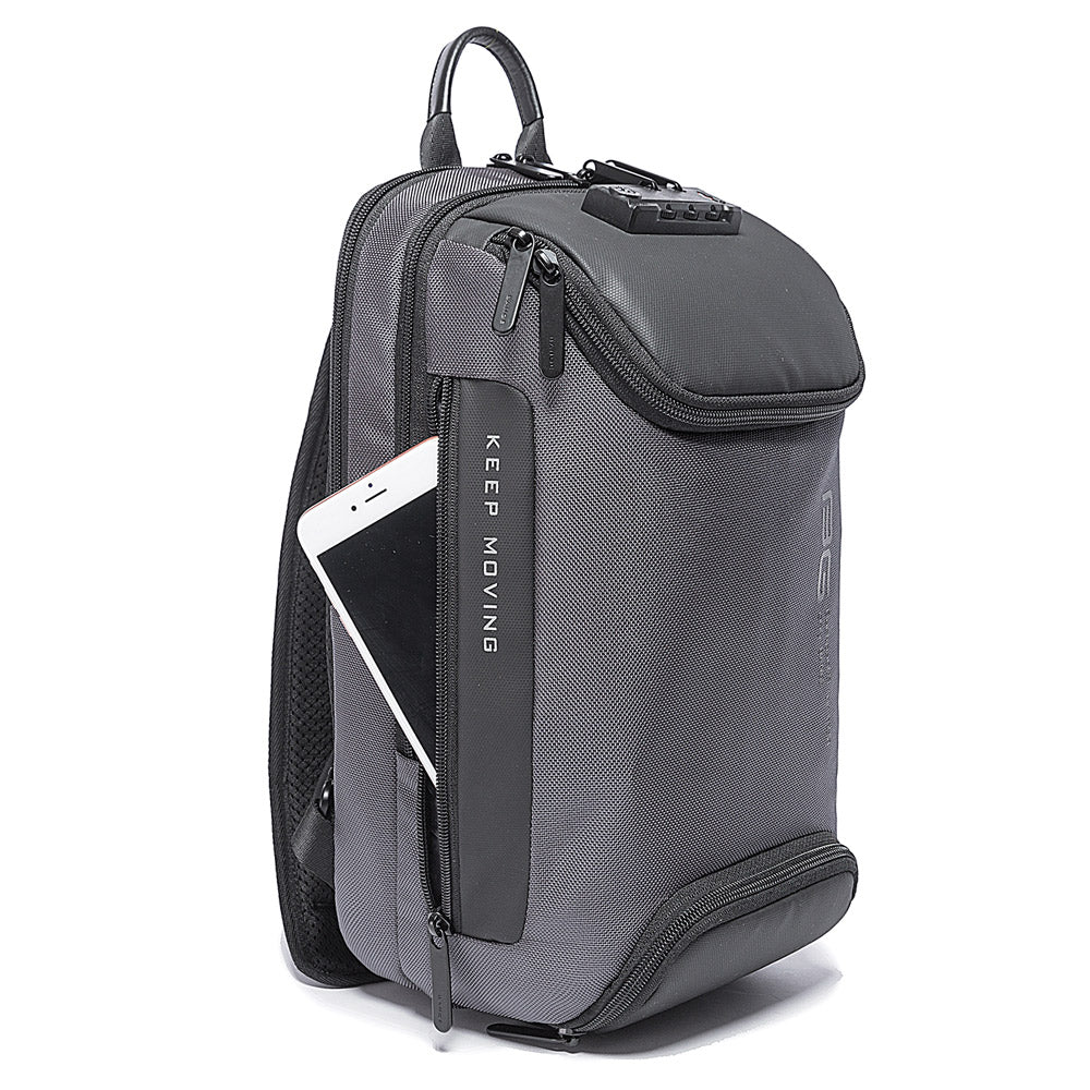 Fashion 7082 Grey Waterproof Chest Bag Large Capacity BANGE New Oxford