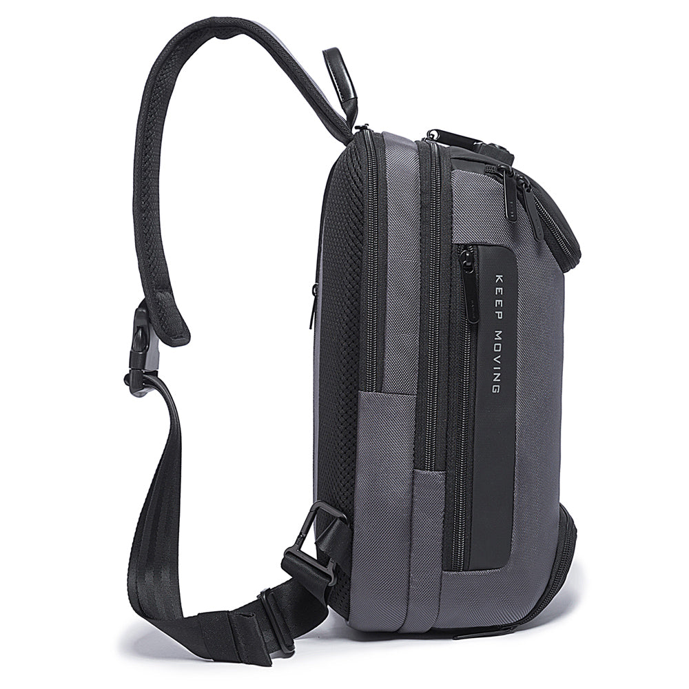 Fashion Waterproof Chest Bag Large Capacity 7082 BANGE New Oxford Grey