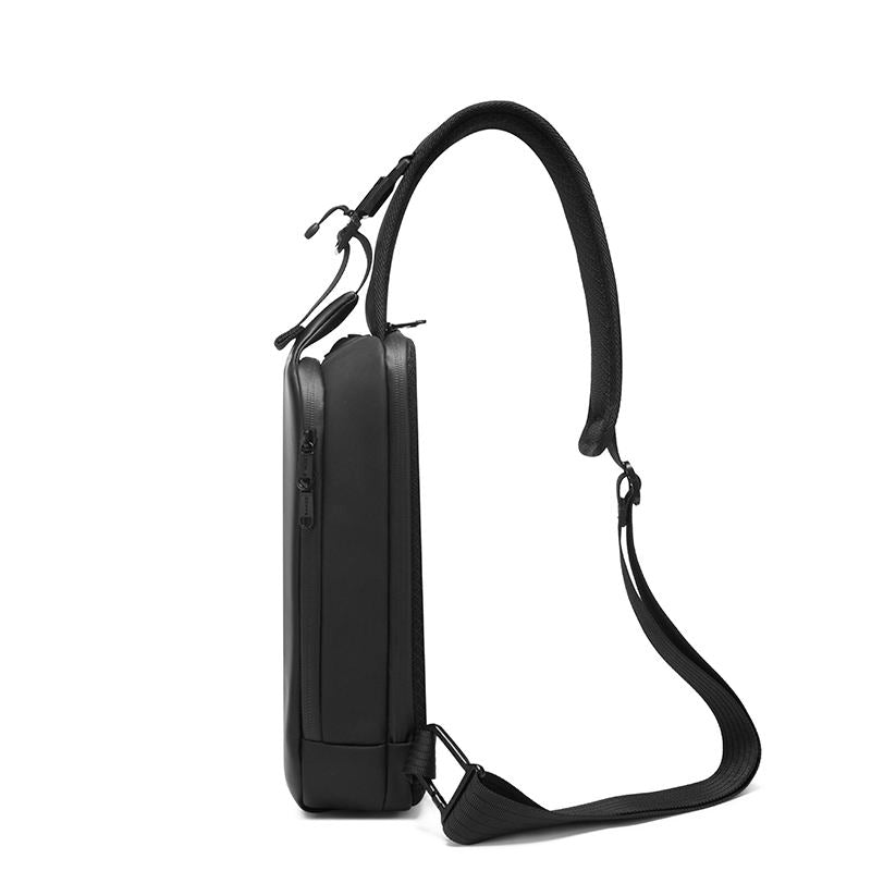Fashion Waterproof Sling Chest Bag Large Capacity 7210 BANGE New Oxford Black