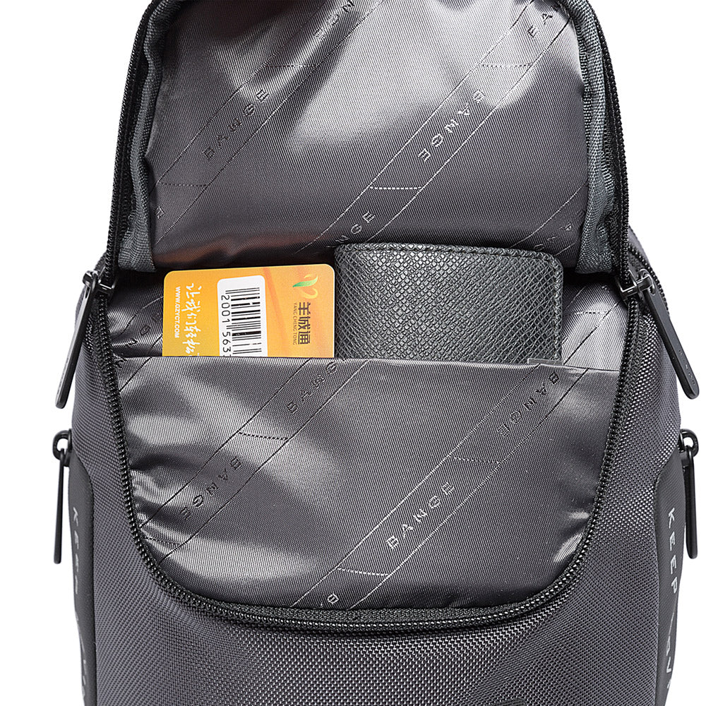 Fashion Waterproof Chest Bag Large Capacity 7082 BANGE New Oxford Black