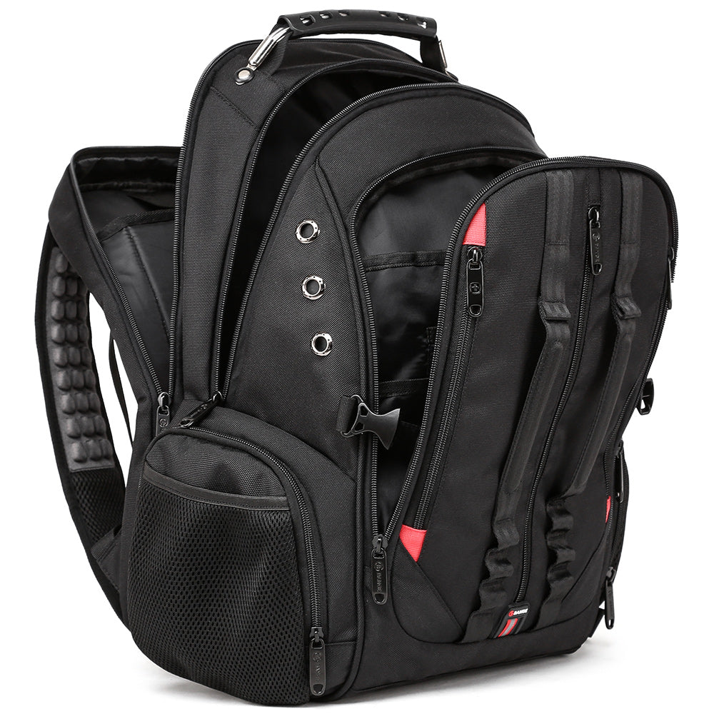 Bange 1901 Oxford Waterproof Unisex Travel Laptop 40L Backpack with USB Charging Black