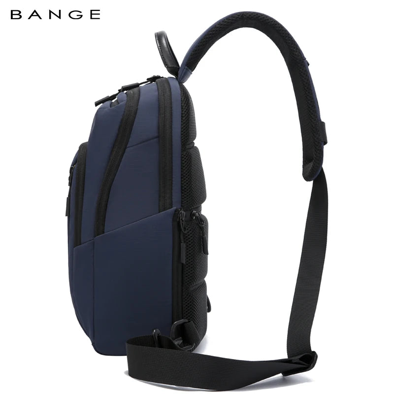 BANGE 7868 Blue New High Quality Lightweight Shoulder Bags Waterproof Anti Theft Crossbody Shoulder Bag Men&