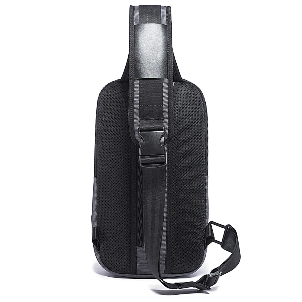 Fashion 7082 Grey Waterproof Chest Bag Large Capacity BANGE New Oxford