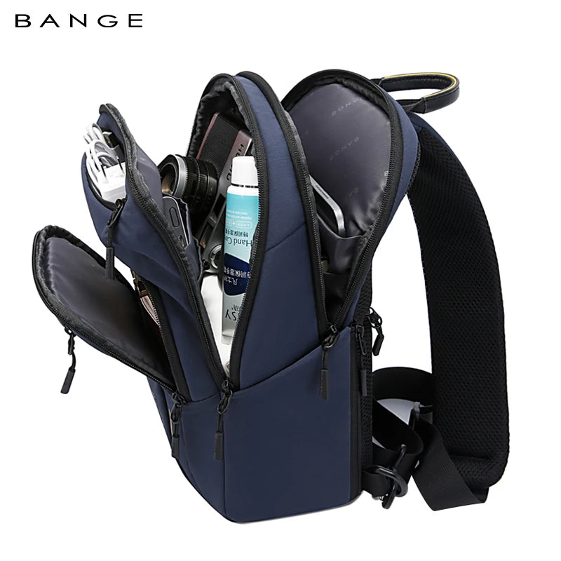 BANGE 7868 Blue New High Quality Lightweight Shoulder Bags Waterproof Anti Theft Crossbody Shoulder Bag Men&