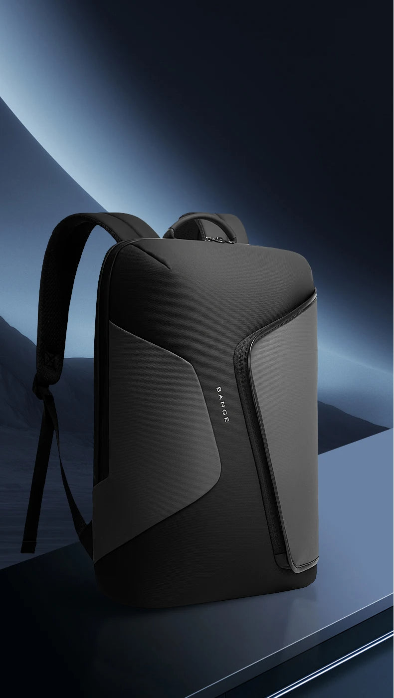 BANGE 2913 Business Men premium quality Fashion 15.6 in Laptop Backpack Unisex Black
