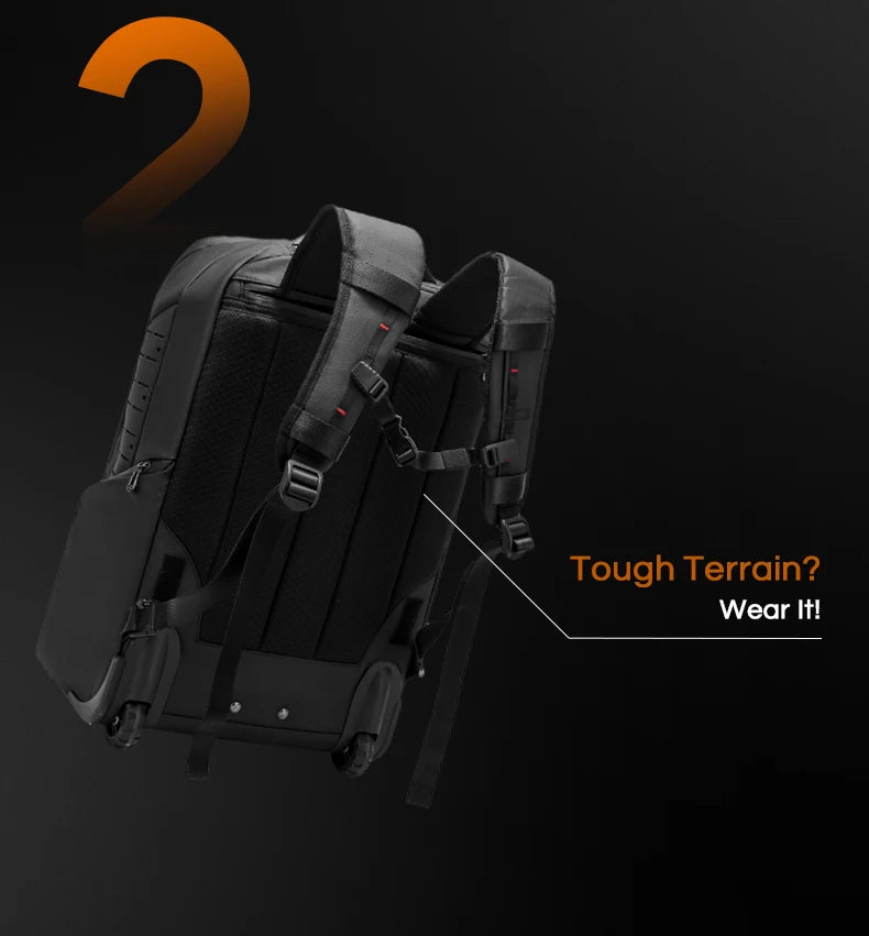 BANGE 8079 Black Hot Sell New Arrival TSA Lock Waterproof Men Anti Theft Travel Air Compression Backpack