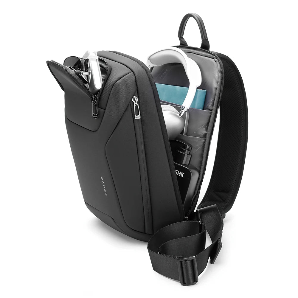 Bange Multifunctional Waterproof Sling Shoulder Men bag BG 8031 Grey