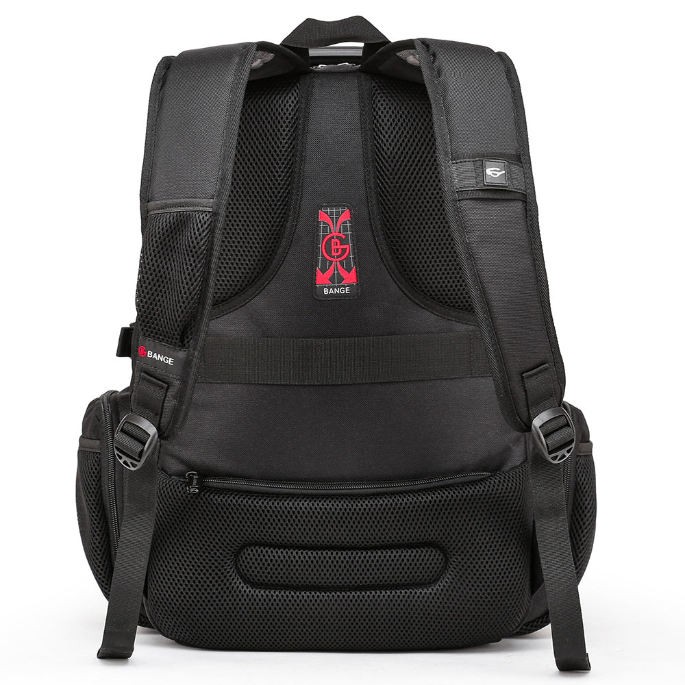 Bange 1901 Oxford Waterproof Unisex Travel Laptop 40L Backpack with USB Charging Black