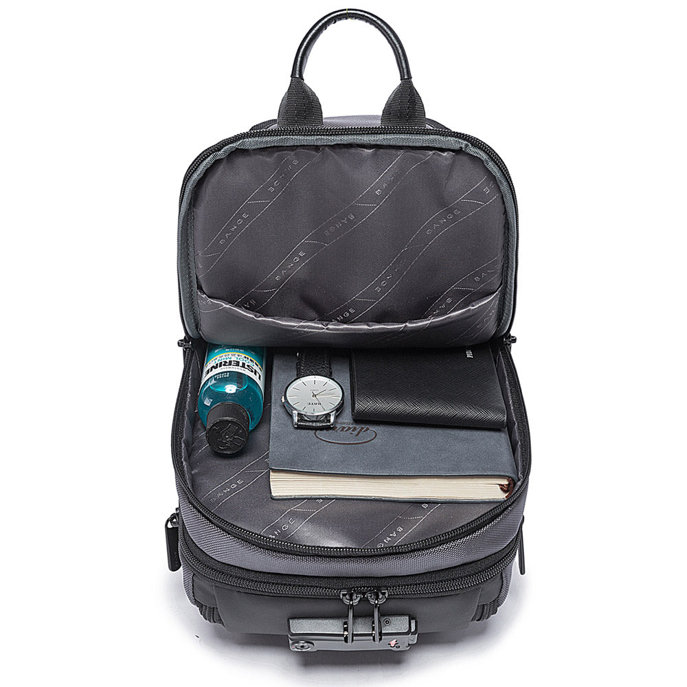 Fashion Waterproof Chest Bag Large Capacity 7082 BANGE New Oxford Black