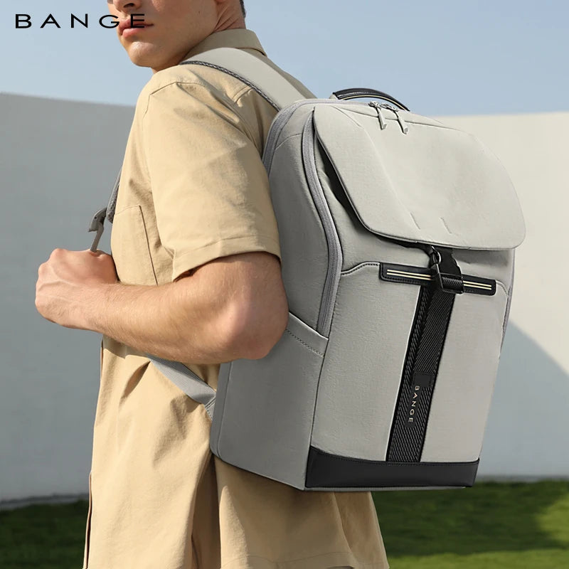 BANGE 8119 Grey Hot Sell New Arrival Wholesale Soft Lightweight Waterproof Men Casual Laptop Backpack