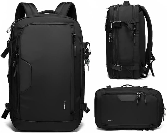 Bange 22039 smart nylon men black anti theft travel laptop backpacks