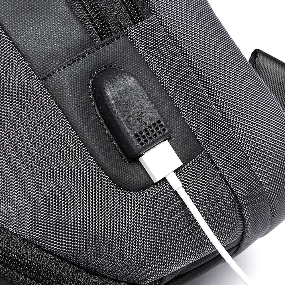 Fashion 7082 Grey Waterproof Chest Bag Large Capacity BANGE New Oxford