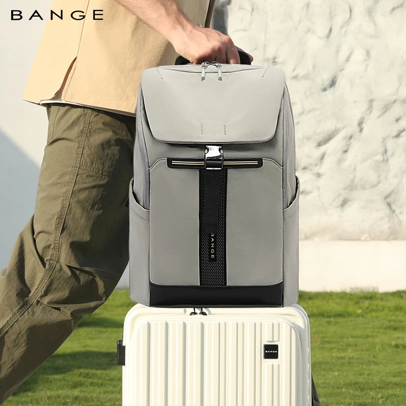 BANGE 8119 Grey Hot Sell New Arrival Wholesale Soft Lightweight Waterproof Men Casual Laptop Backpack