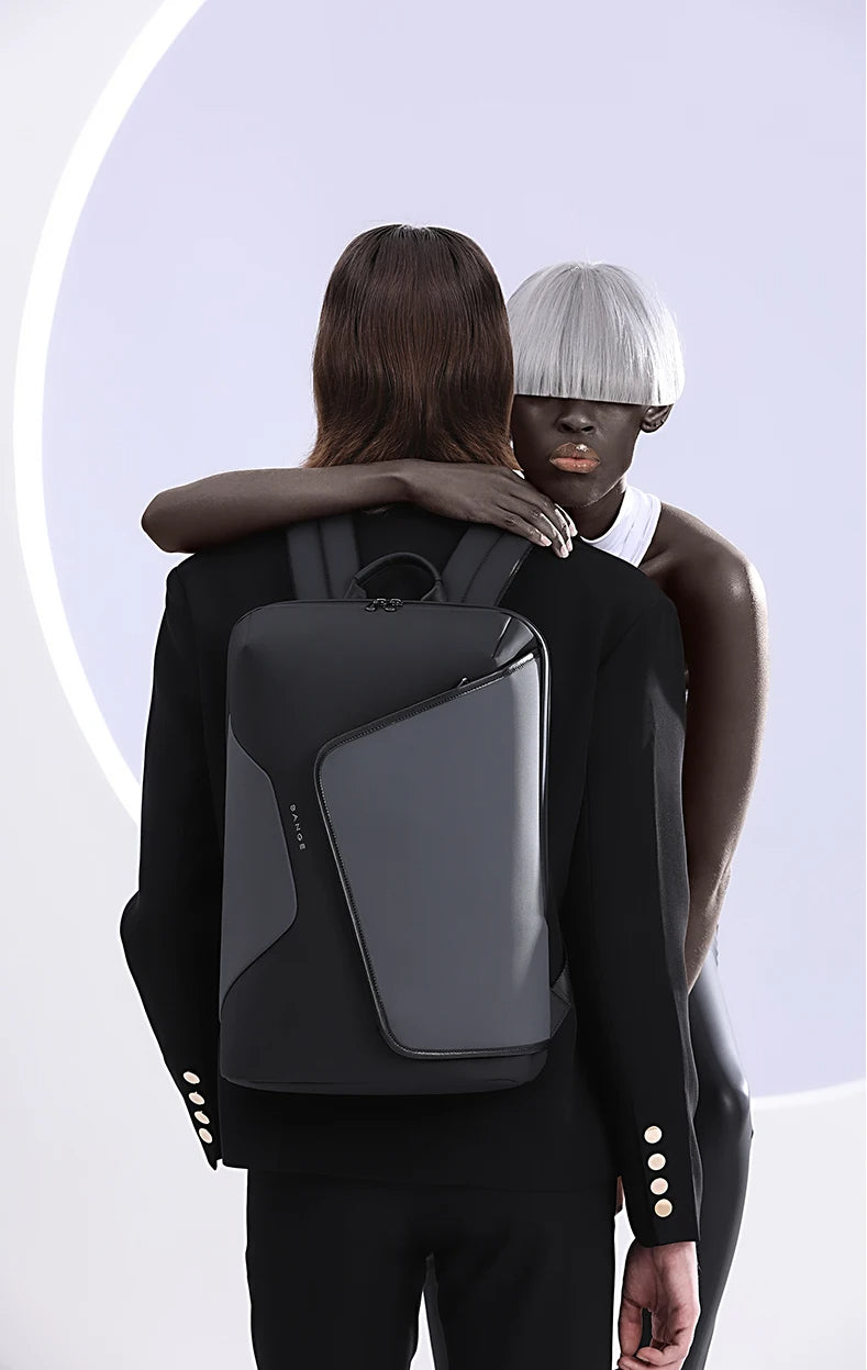 BANGE 2913 Business Men premium quality Fashion 15.6 in Laptop Backpack Unisex Black