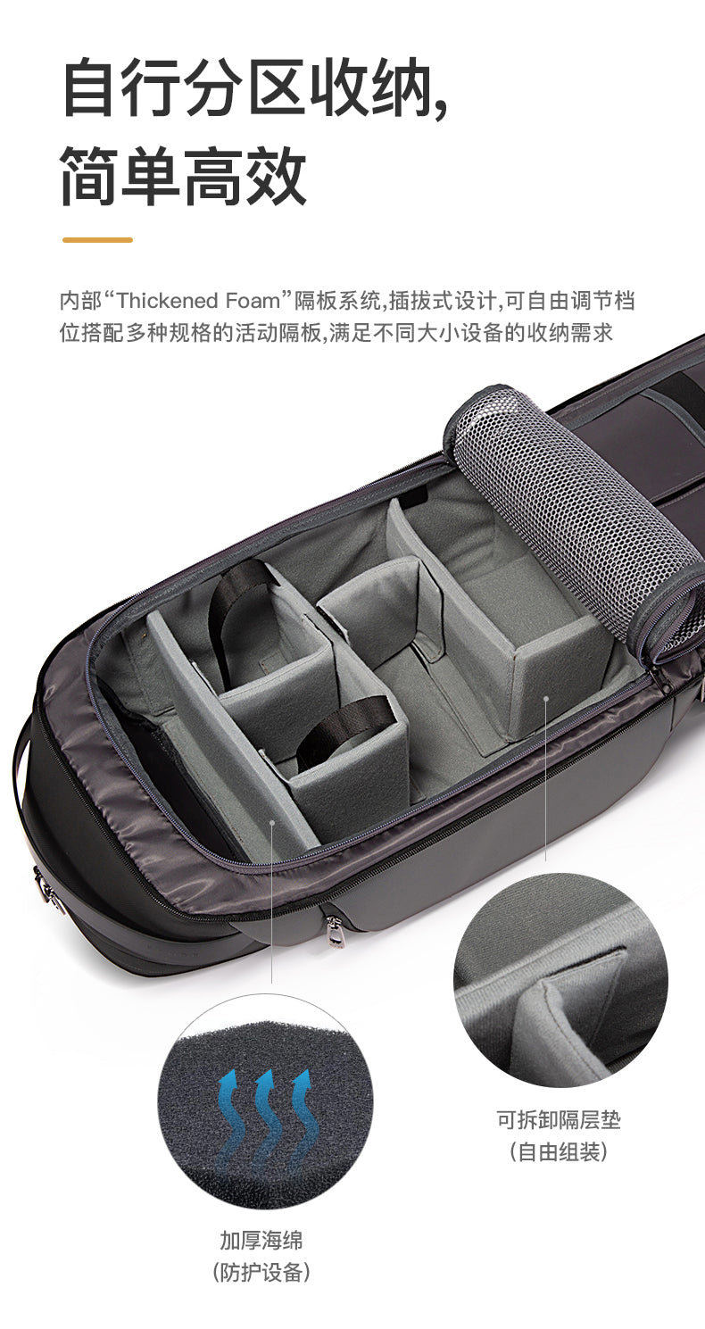 Bange Camera Backpack Men Photographer Laptop 15.6in Waterproof USB Travel Multifunction Black