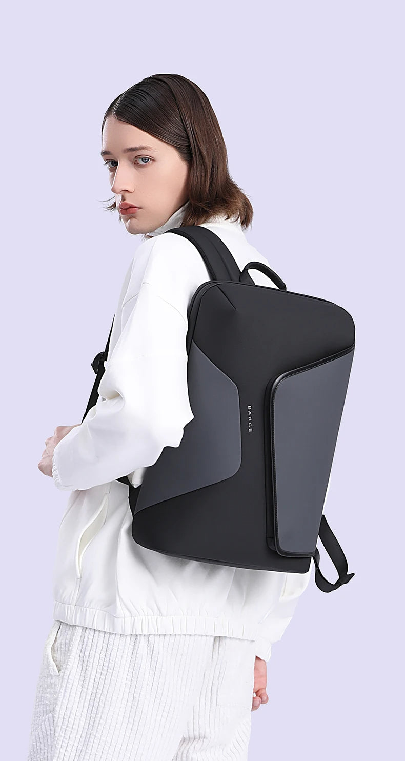 BANGE 2913 Business Men premium quality Fashion 15.6 in Laptop Backpack Unisex Black