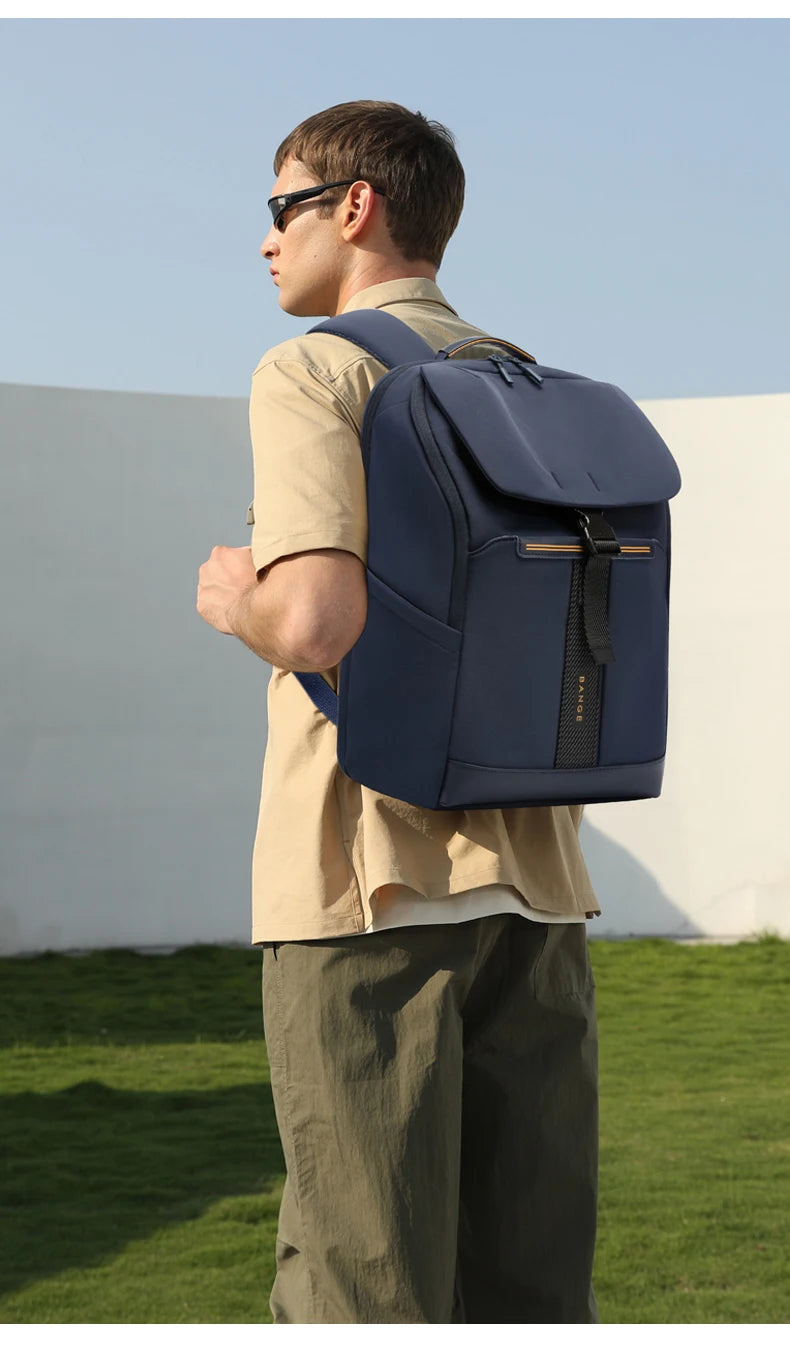 BANGE 8119 Blue Hot Sell New Arrival Wholesale Soft Lightweight Waterproof Men Casual Laptop Backpack