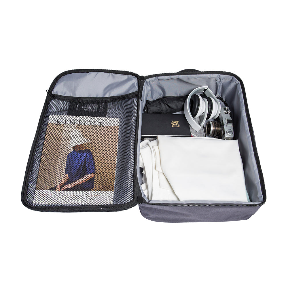 Bange 1916 polyester backpack waterproof travel laptop with 3 packing cubes Black