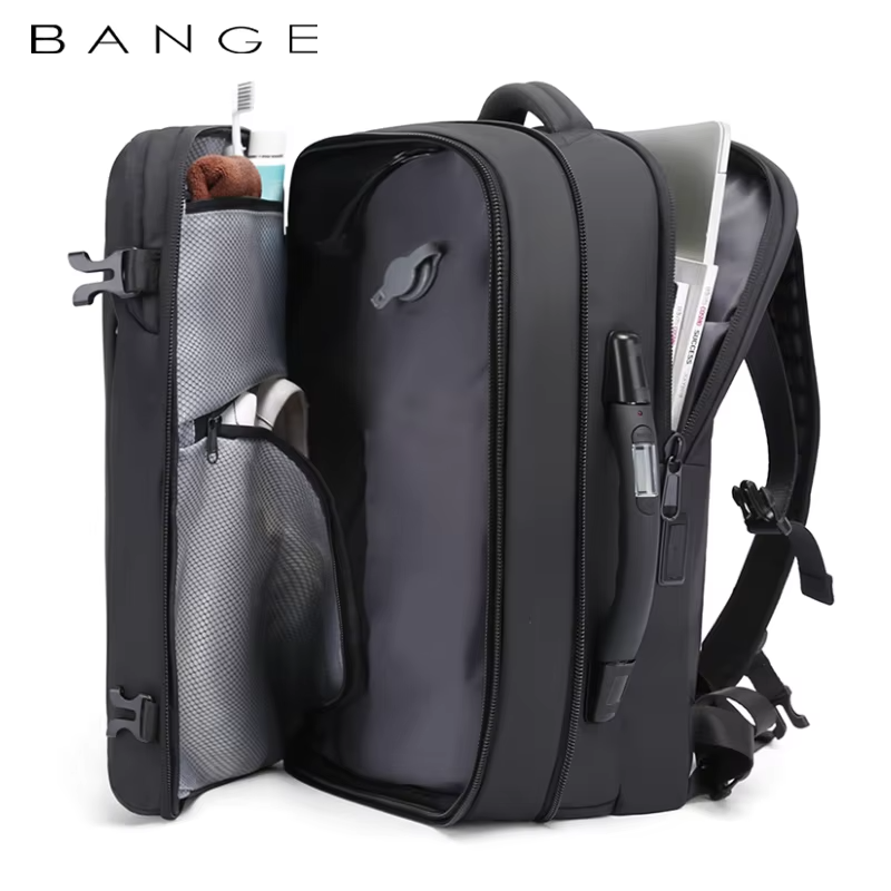 BANGE Hot Sell New Arrival Wholesale USB TSA Lock Weight Handle Waterproof Men Vacuum Compression Laptop Backpack 1909-8