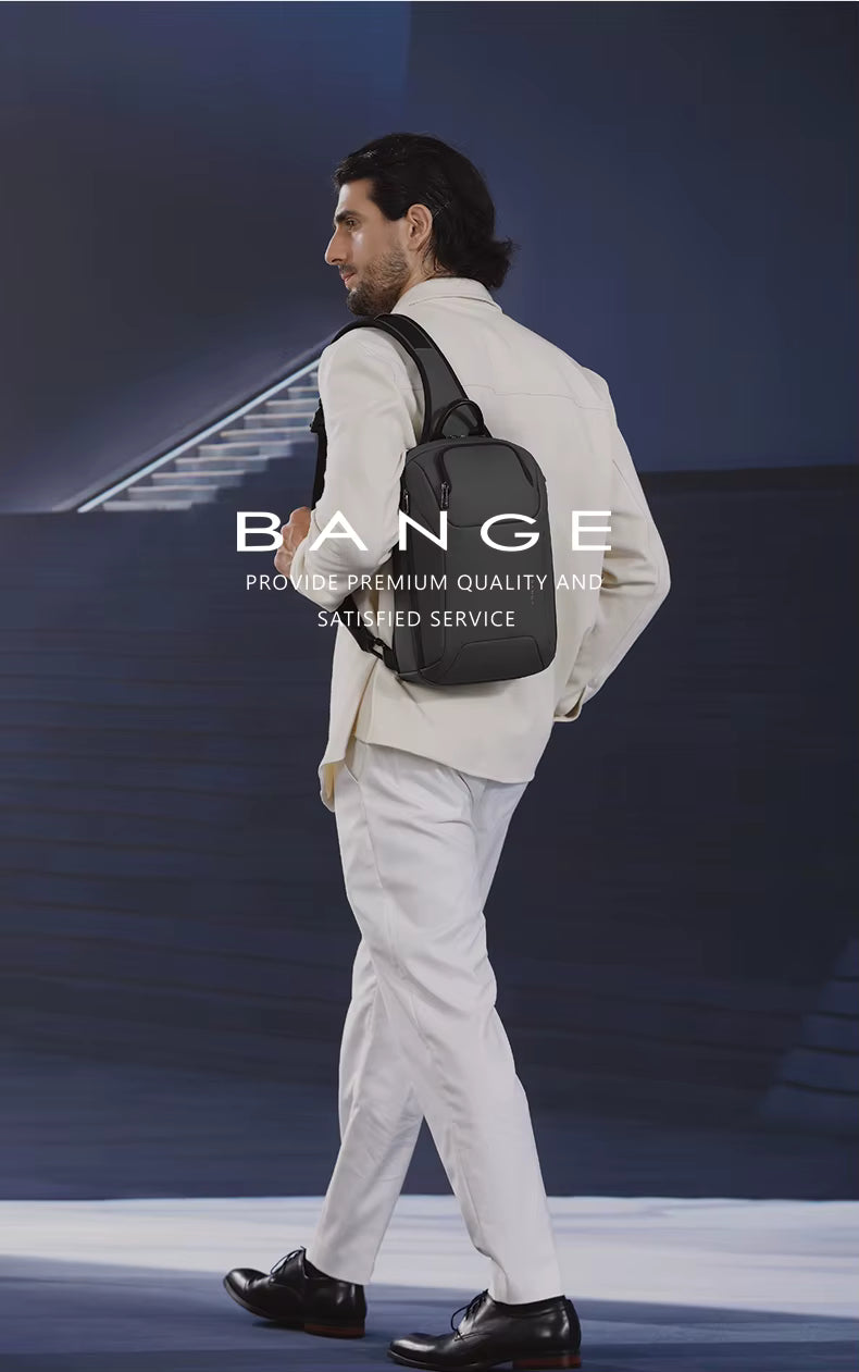 Bange Multifunctional Waterproof Sling Shoulder Men bag BG 8031 Grey
