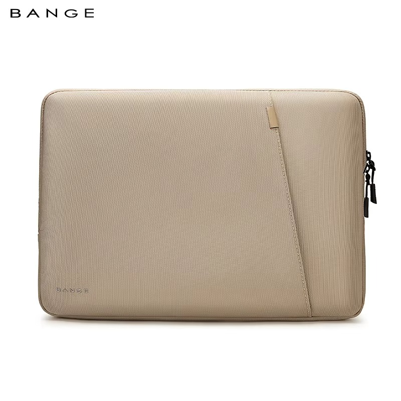 Bange 6801D Beige new protective water resistant 15inch laptop sleeve with handle