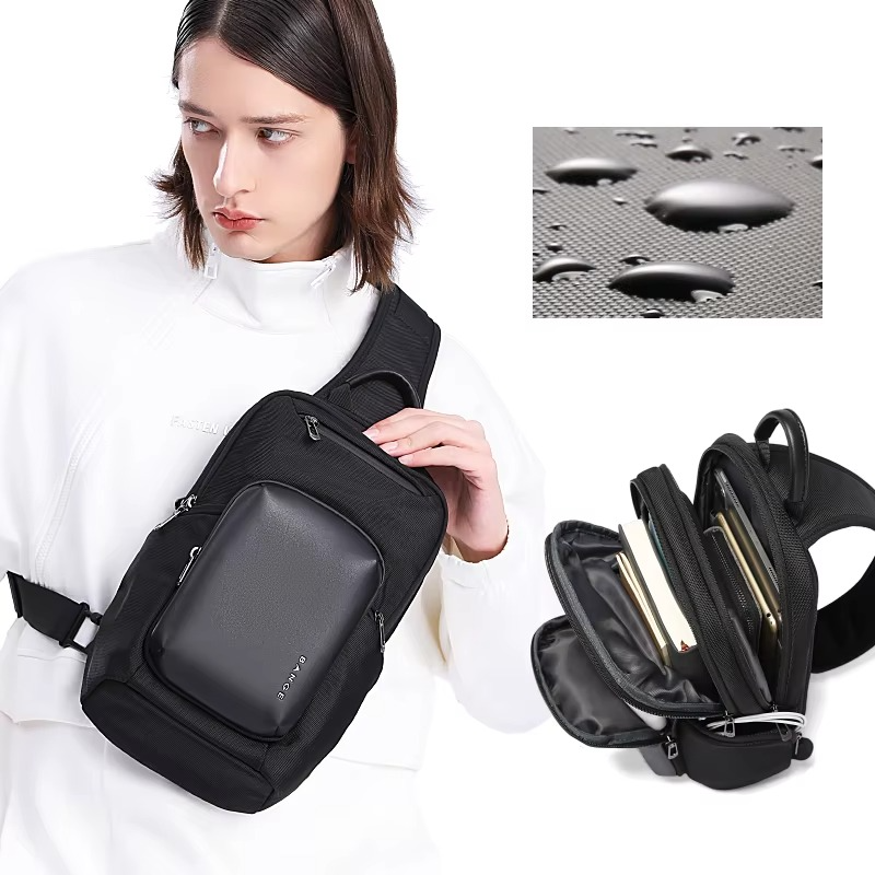 Bange Waterproof Shoulder CrossBody Sling Bag Model BG 7718 Black