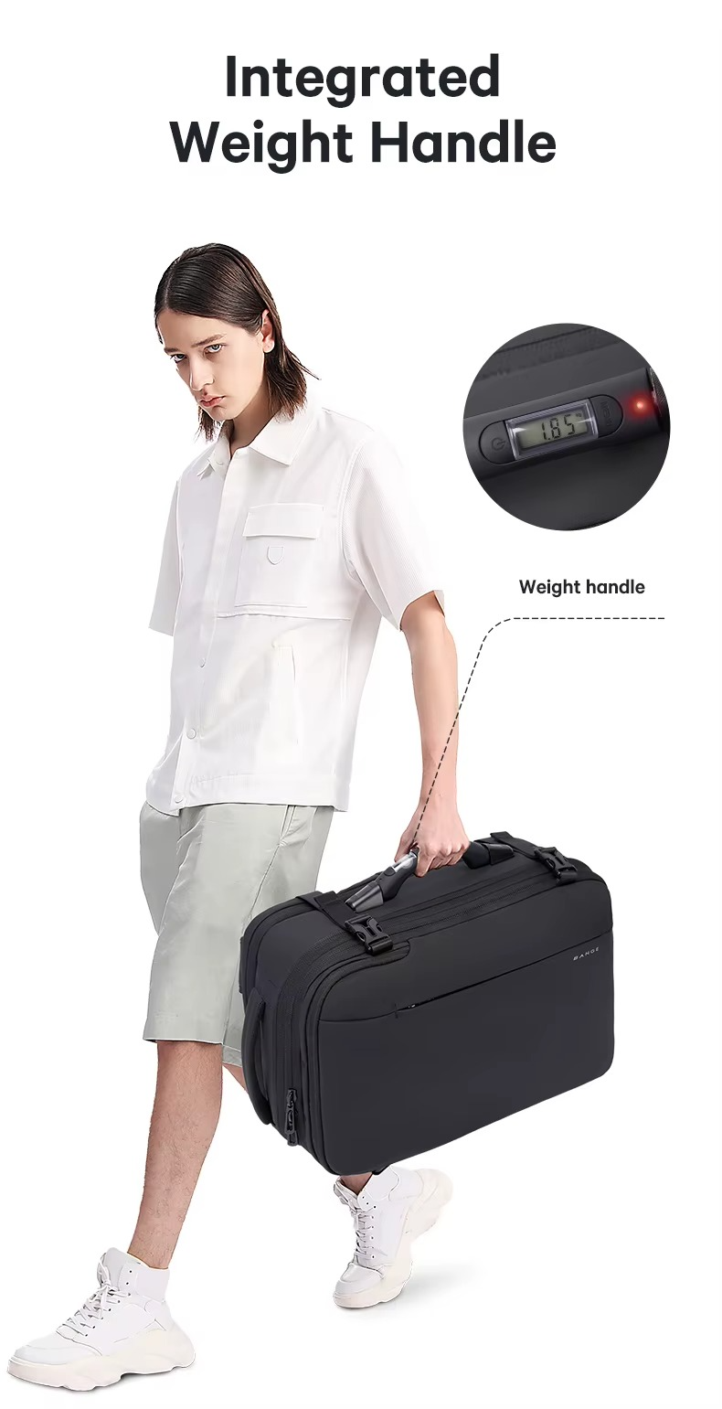 BANGE Hot Sell New Arrival Wholesale USB TSA Lock Weight Handle Waterproof Men Vacuum Compression Laptop Backpack 1909-8