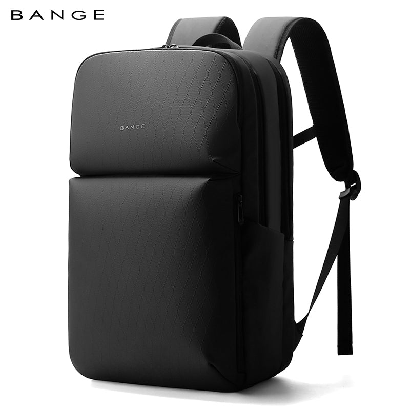 BANGE New Large Capacity Daily 15.6inch Light Waterproof Business Laptop Men Backpack 3065 Black
