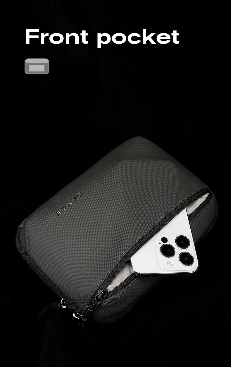 BANGE New Urban Travel Waterproof Electronic Organizer case Accessories Pouch Digital Storage Bag 6800 Black