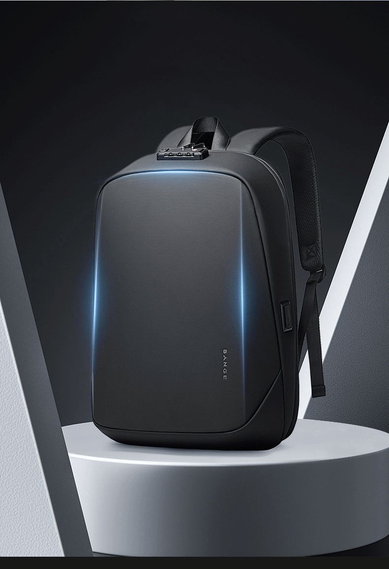 BANGE 7251 Business Men premium quality Fashion 15.6 in Laptop Backpack Unisex Black