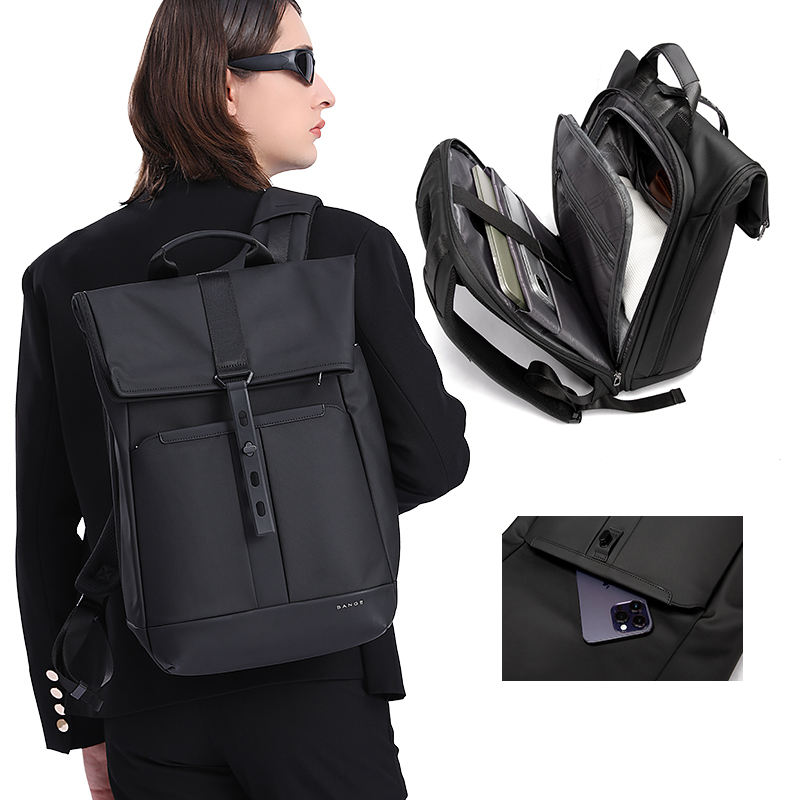 BANGE 2888 Water Resistant 24 L Polyester Foldable 15.6 inch Travel Laptop Backpack