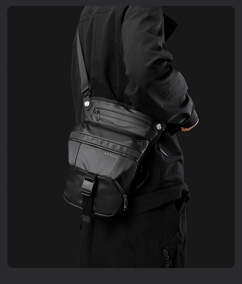BANGE Fashion Waterproof Chest Bag Large Capacity 7630 New Oxford Black