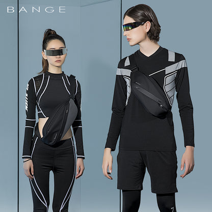 Bange Stylish Waterproof Crossbody Men Korean Style Sling Bag BG 7295 Black