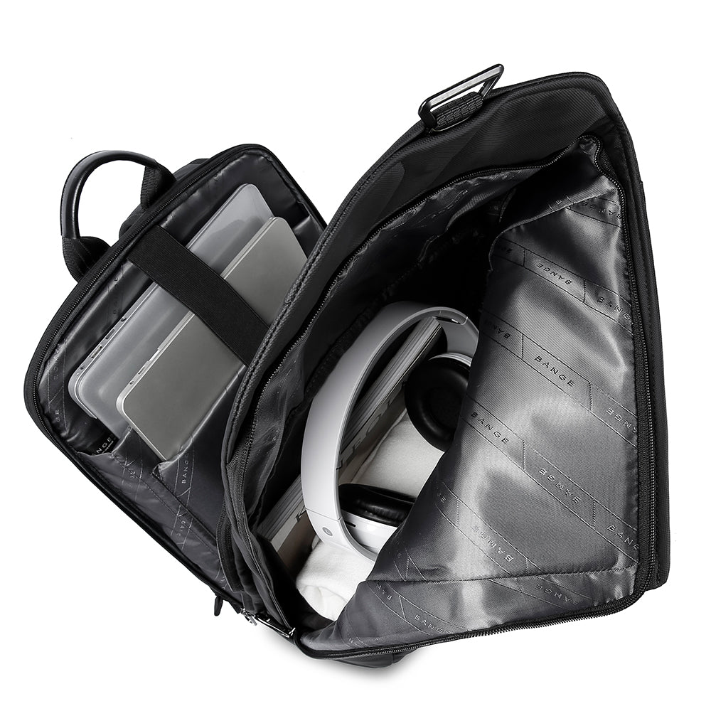 BANGE Waterproof Travel Men Bag Casual Sports Laptop Backpack Model 2575 Black