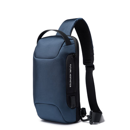 Bange Multifunctional Waterproof Sling Bag with USB Charging BG 22085 Blue