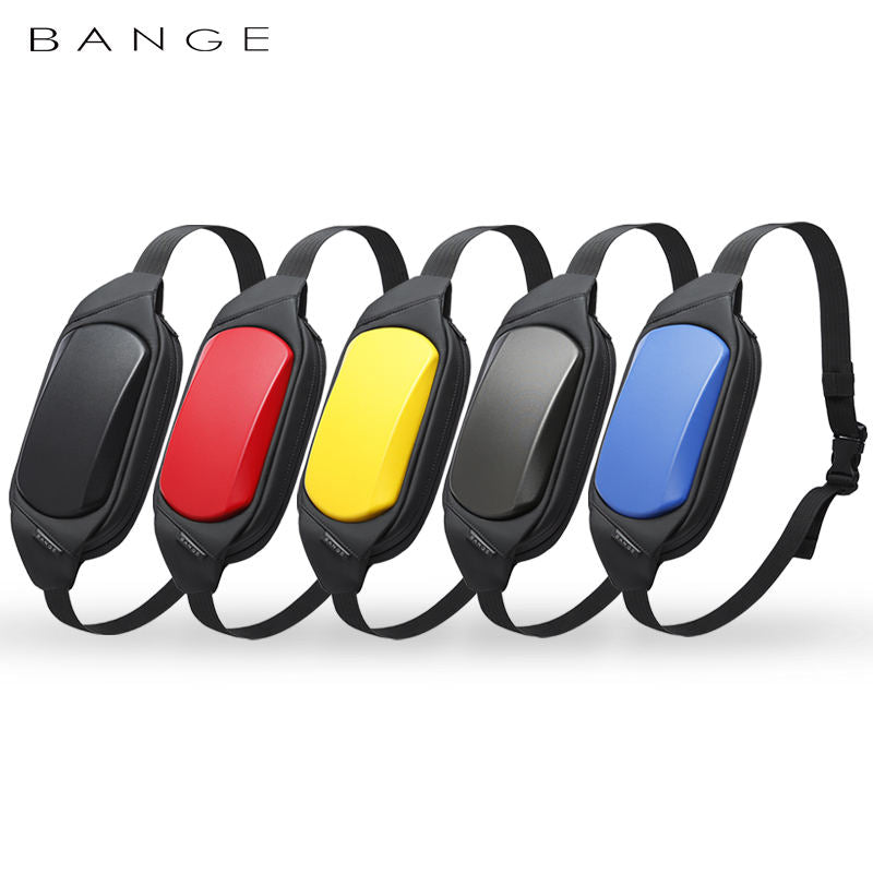 New Design Shoulder Trendy Casual Bange Crossbody Anti Theft Men Sling Bag 7266 Black