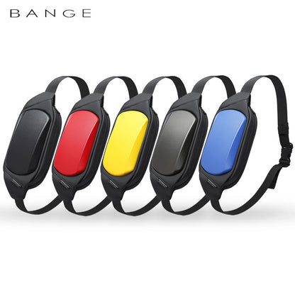 New Design Shoulder Trendy Casual Bange Crossbody Anti Theft Men Sling Bag 7266 Black