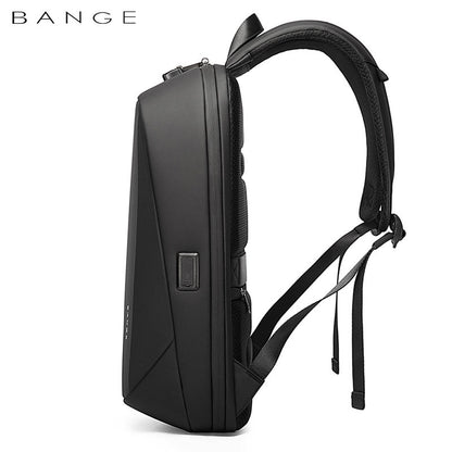 BANGE 7251 Business Men premium quality Fashion 15.6 in Laptop Backpack Unisex Black