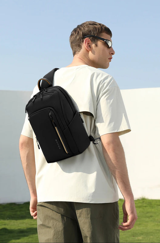 BANGE 7868 Black New High Quality Lightweight Shoulder Bags Waterproof Anti Theft Crossbody Shoulder Bag Men&