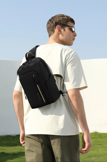 BANGE 7868 Black New High Quality Lightweight Shoulder Bags Waterproof Anti Theft Crossbody Shoulder Bag Men&