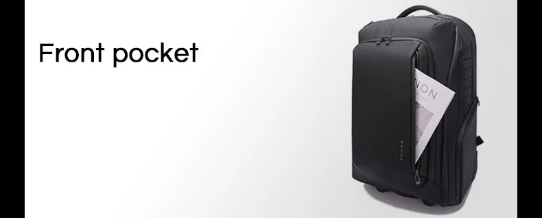 BANGE 8079 Black Hot Sell New Arrival TSA Lock Waterproof Men Anti Theft Travel Air Compression Backpack