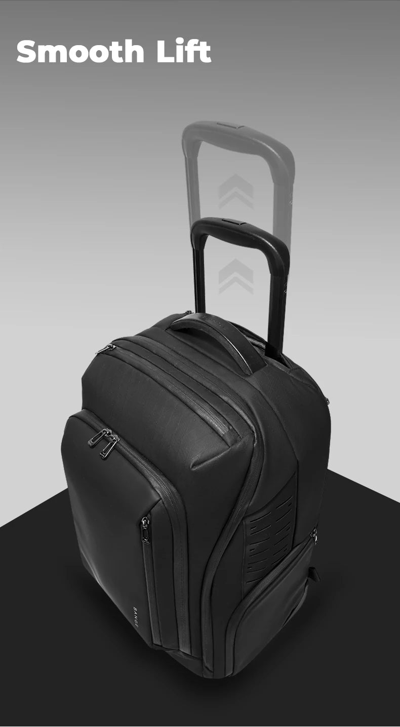 BANGE 8079 Black Hot Sell New Arrival TSA Lock Waterproof Men Anti Theft Travel Air Compression Backpack