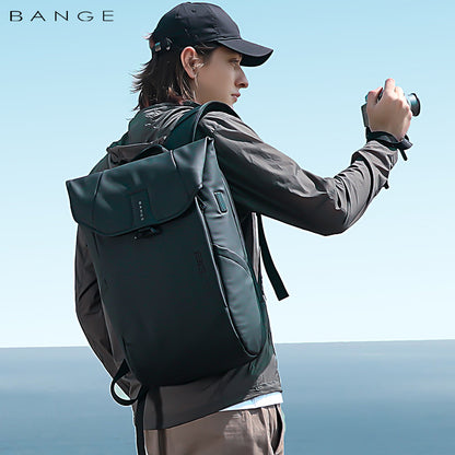 BANGE Waterproof Travel Men Bag Casual Sports Laptop Backpack Model 2575 Black