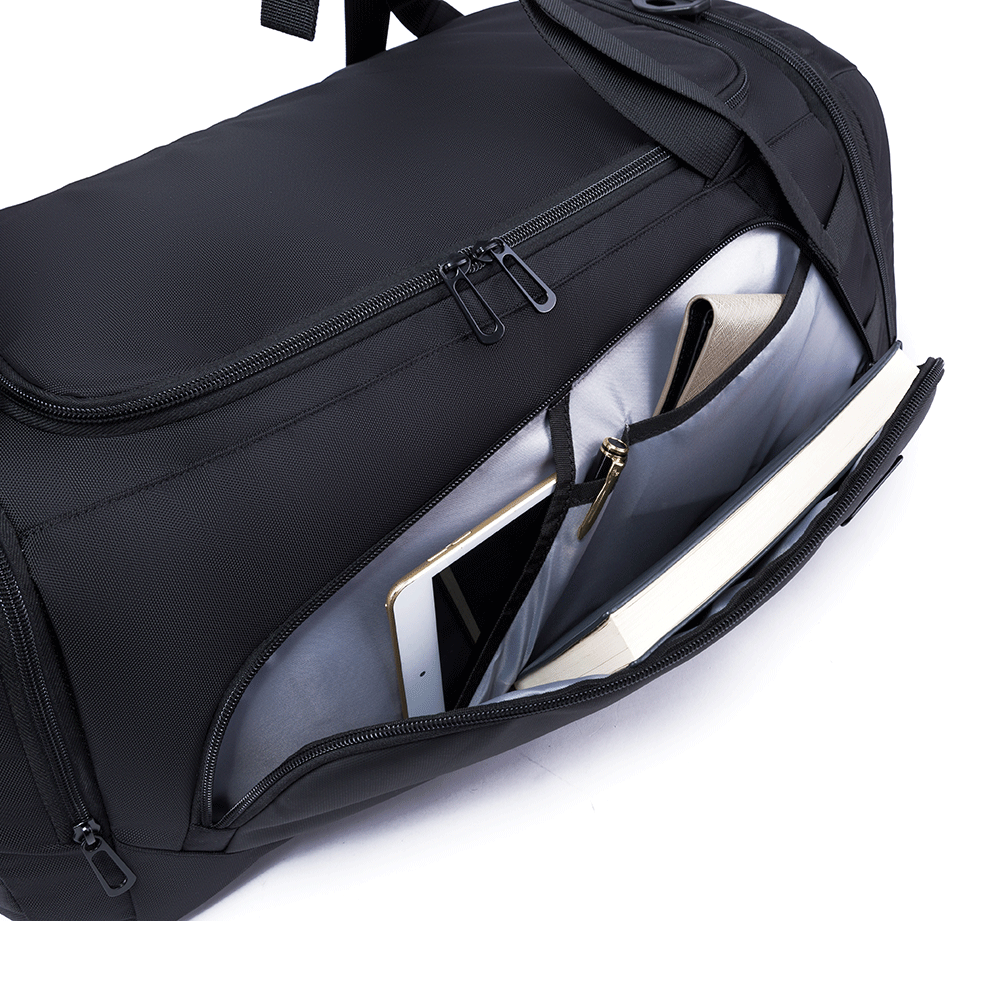 Bange stylist toiletry sport bags gym men waterproof travel duffel bag 1917 Black