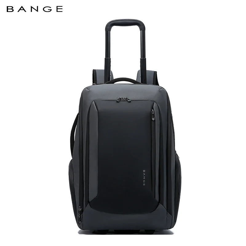 BANGE 8079 Grey Hot Sell New Arrival TSA Lock Waterproof Men Anti Theft Travel Air Compression Backpack